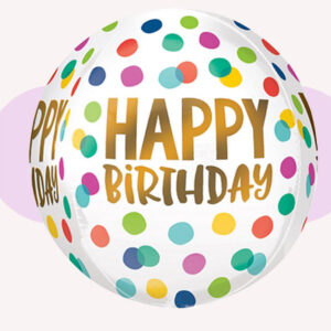Globo Pelota Happy Blanco